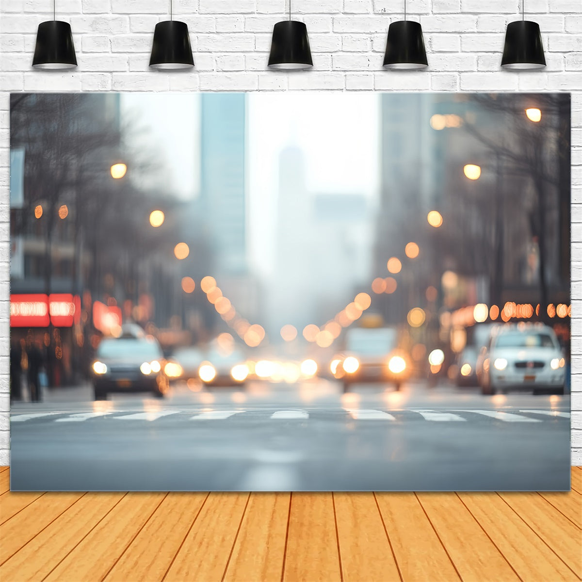 Backdrops For Headshots Urban Lights Bokeh Backdrop CSH57-1