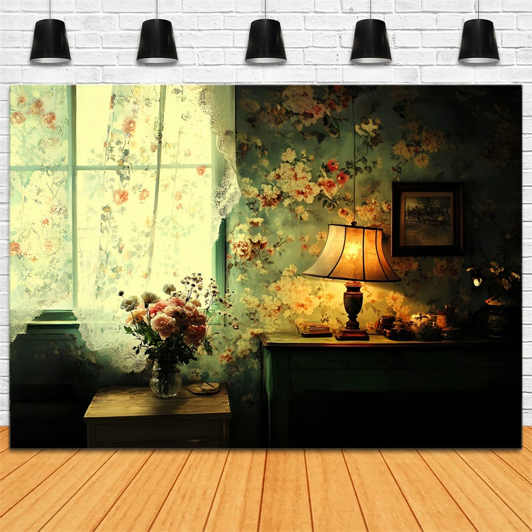 Classic Backdrop Floral Evening Charm Vintage Backdrop CSH57-118