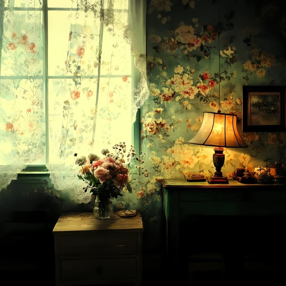 Classic Backdrop Floral Evening Charm Vintage Backdrop CSH57-118