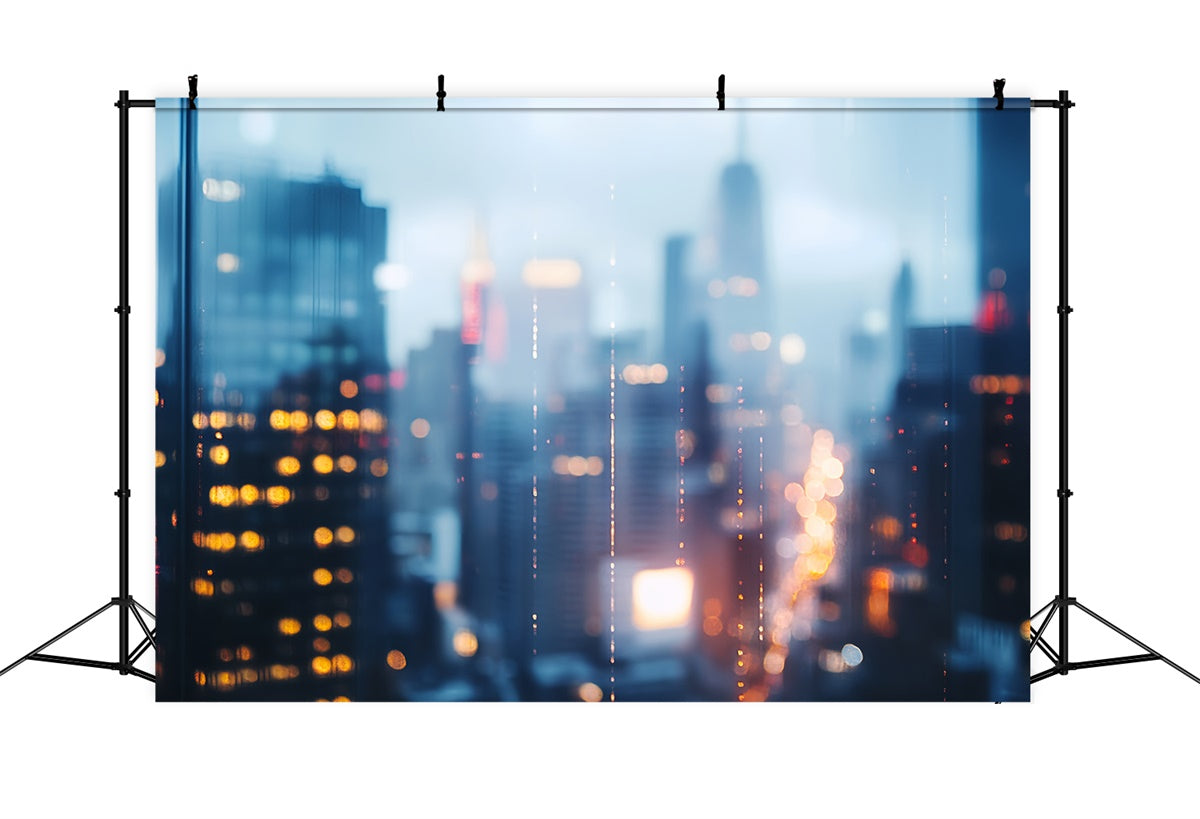 Headshot Photo Backdrop Urban Nightfall Bokeh Backdrop CSH57-12