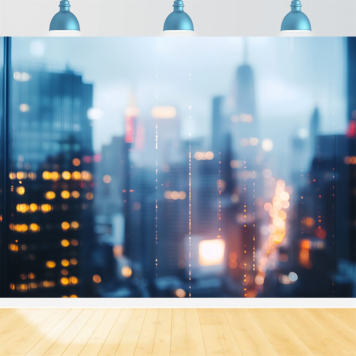 Headshot Photo Backdrop Urban Nightfall Bokeh Backdrop CSH57-12