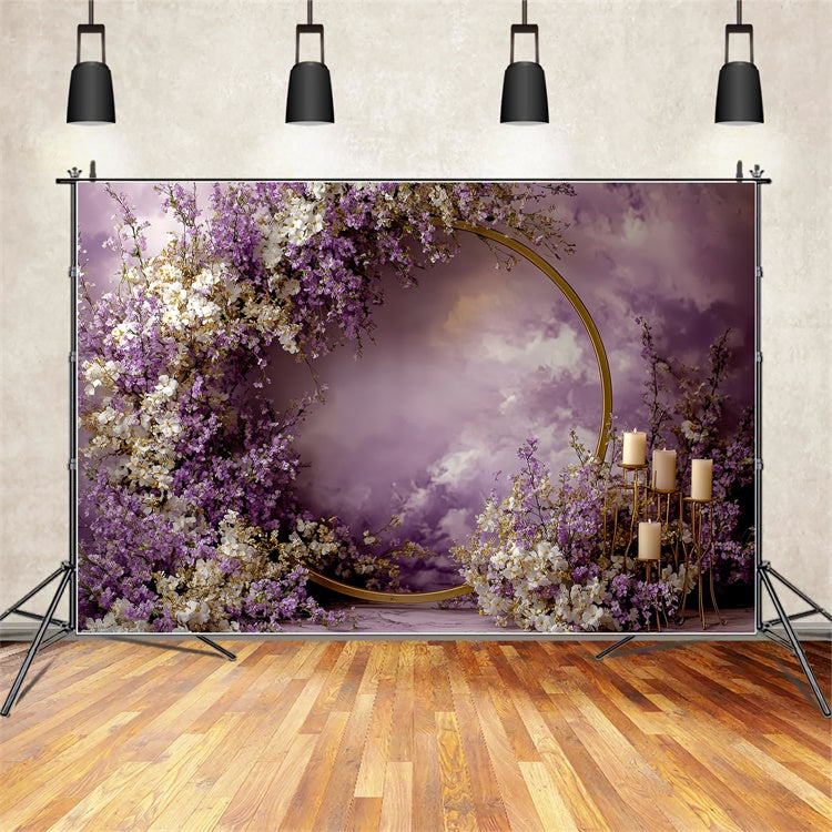 Backdrop Vintage Twilight Bloom Candlelit Backdrop CSH57-124