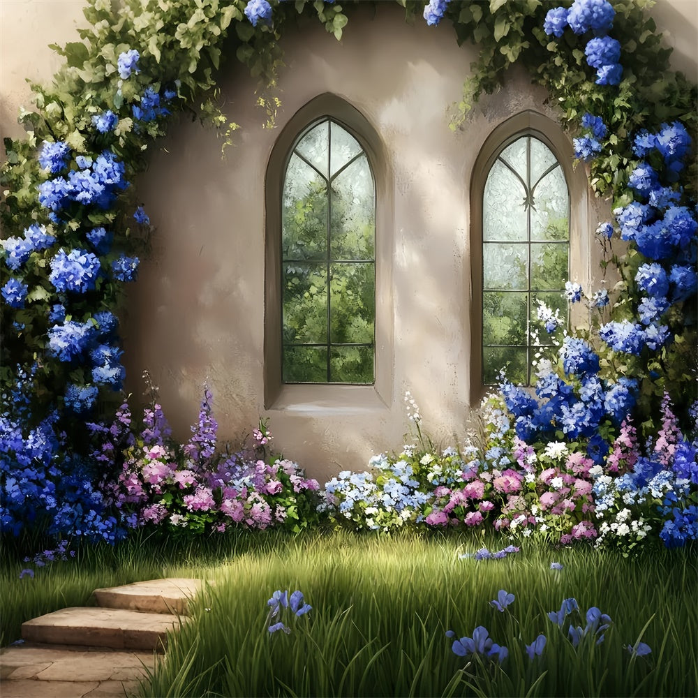 Vintage Wall Backdrop Blossom Arch Window Backdrop CSH57-130