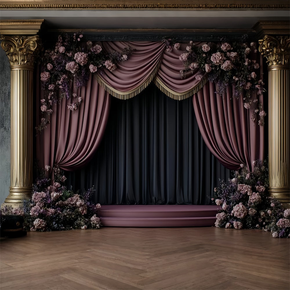 Victorian Backdrops Floral Elegant Stage Vintage Backdrop CSH57-132