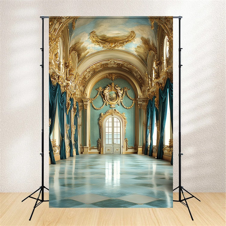 Vintage Photo Backdrops Baroque Sky Palace Backdrop CSH57-137