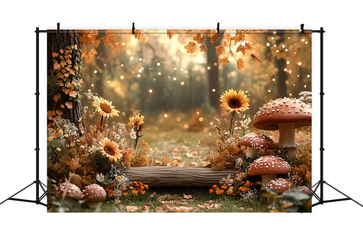 Fall Forest Backdrop Sunflower Forest Nook Backdrop CSH57-156