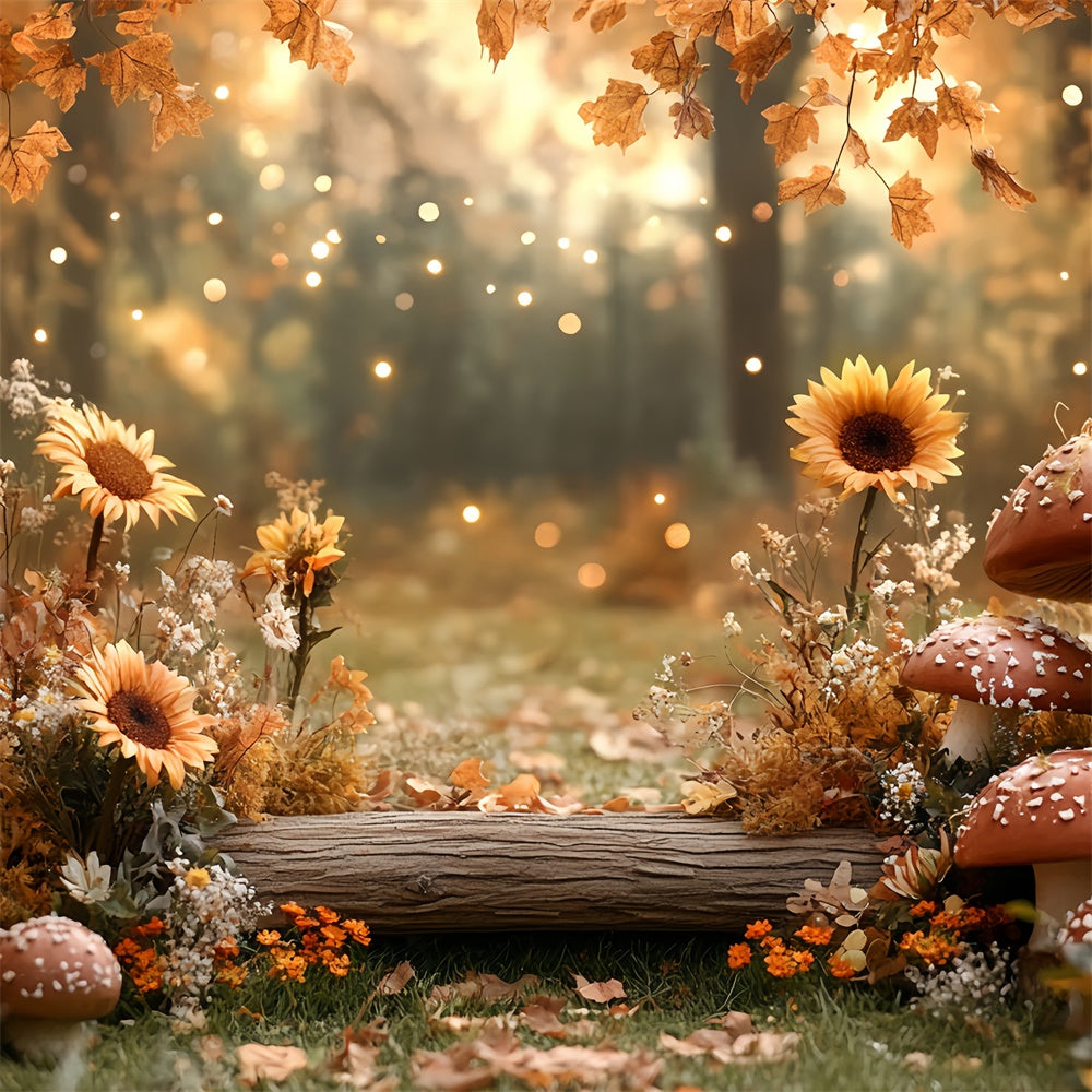 Fall Forest Backdrop Sunflower Forest Nook Backdrop CSH57-156