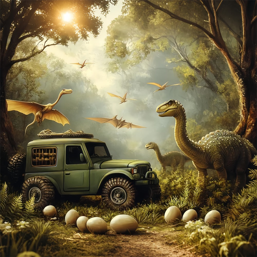 Forest Backdrops Ancient Jungle Expedition Backdrop CSH57-166