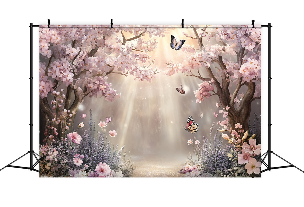 Forest Photography Backdrop Cherry Bloom Glow Backdrop CSH57-167
