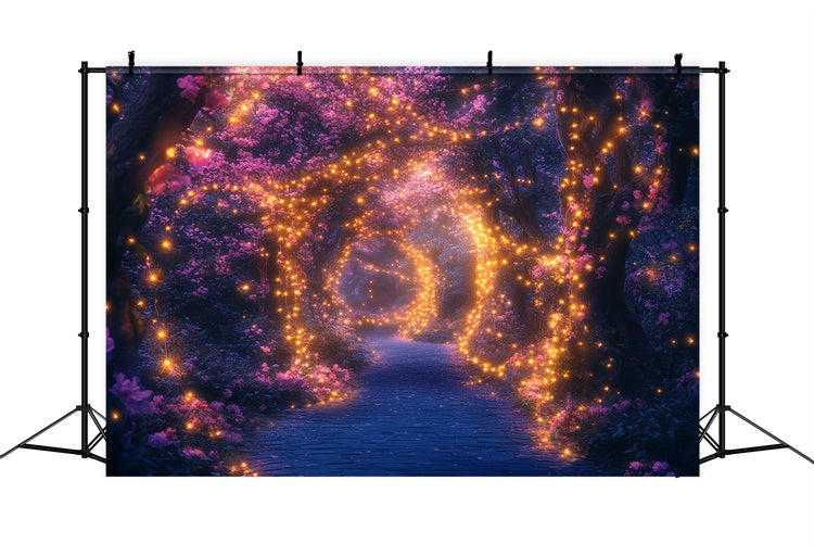 Backdrop Enchanted Forest Twinkle Glow Blossom Backdrop CSH57-170
