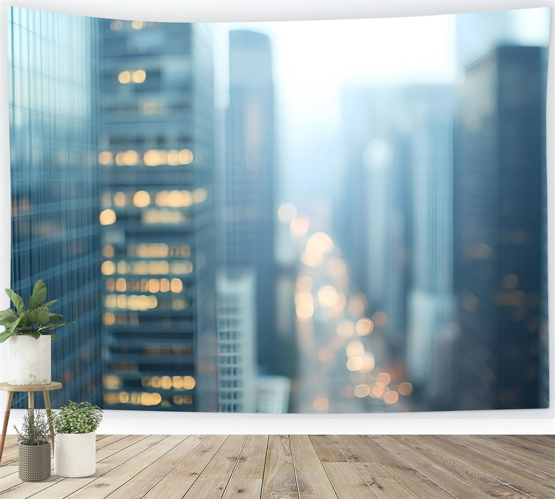 Headshot Backdrop Blurred Metropolis View Backdrop CSH57-2