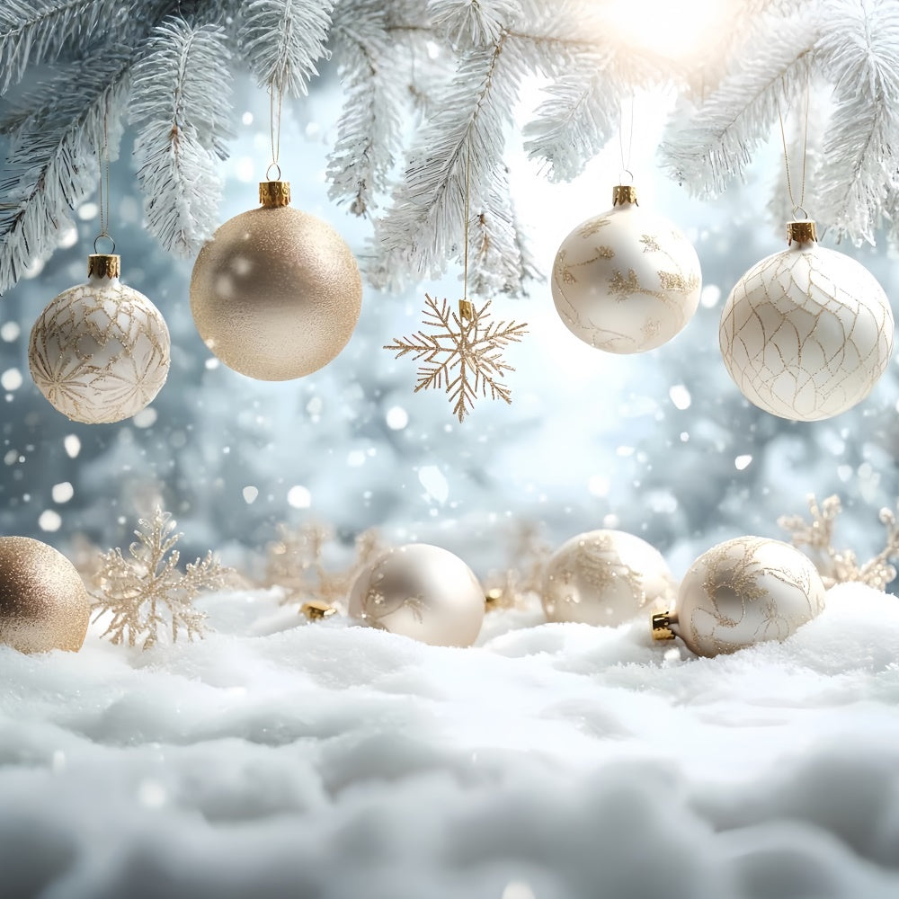 Winter Scene Backdrop Elegant Holiday Glow Backdrop CSH57-214