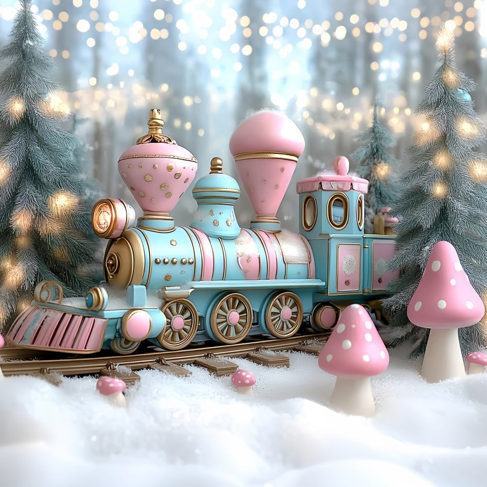 Winter Backdrop Frosty Fairytale Express Backdrop CSH57-232