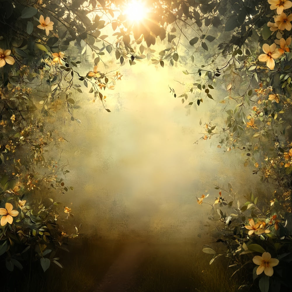 Fine Art Backdrops Vintage Bloom Frame Fabric Backdrops CSH57-256