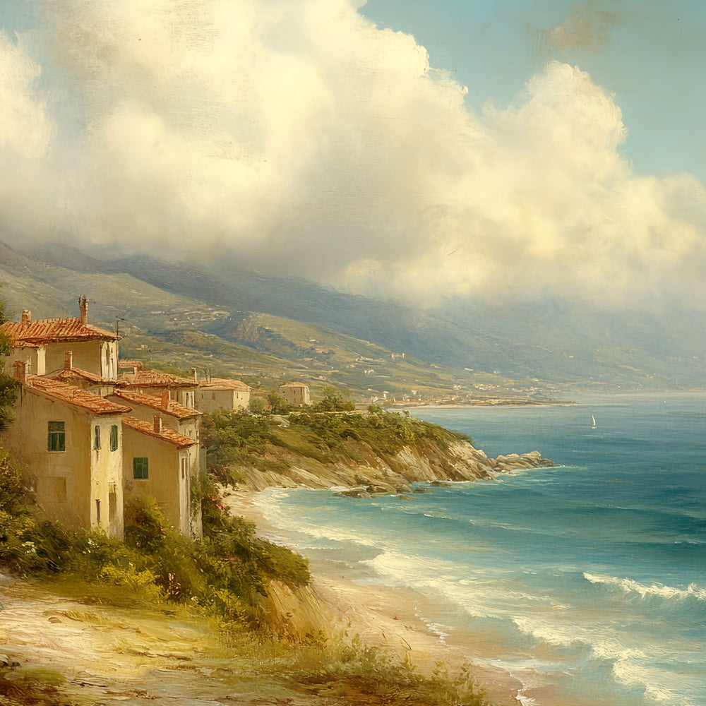 Backdrops Fine Art Sunny Shore Calm Fabric Backdrops CSH57-274