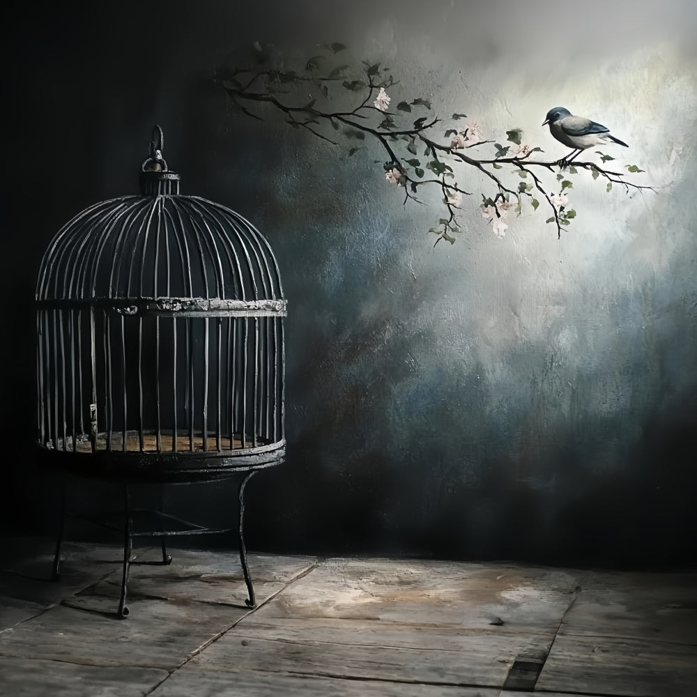 Fine Art Photography Backdrop Silent Cage Garden Backdrop CSH57-277
