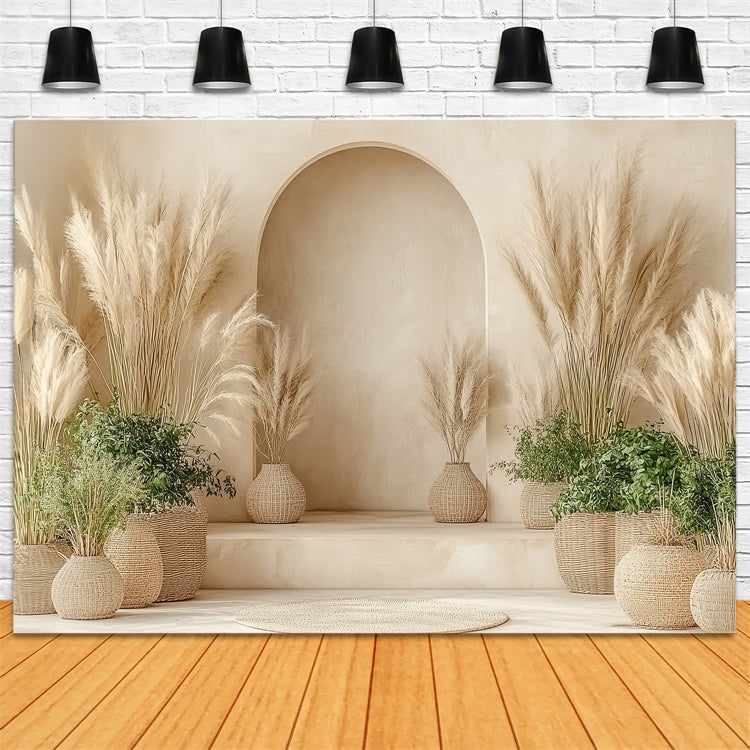 Bohemian Backdrop Natural Harmony Dried Grass Backdrop CSH57-293