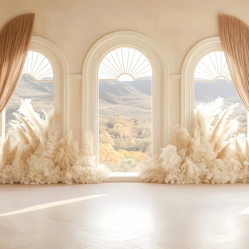 Bohemian Photo Backdrop Boho Window View Dream Backdrop CSH57-296