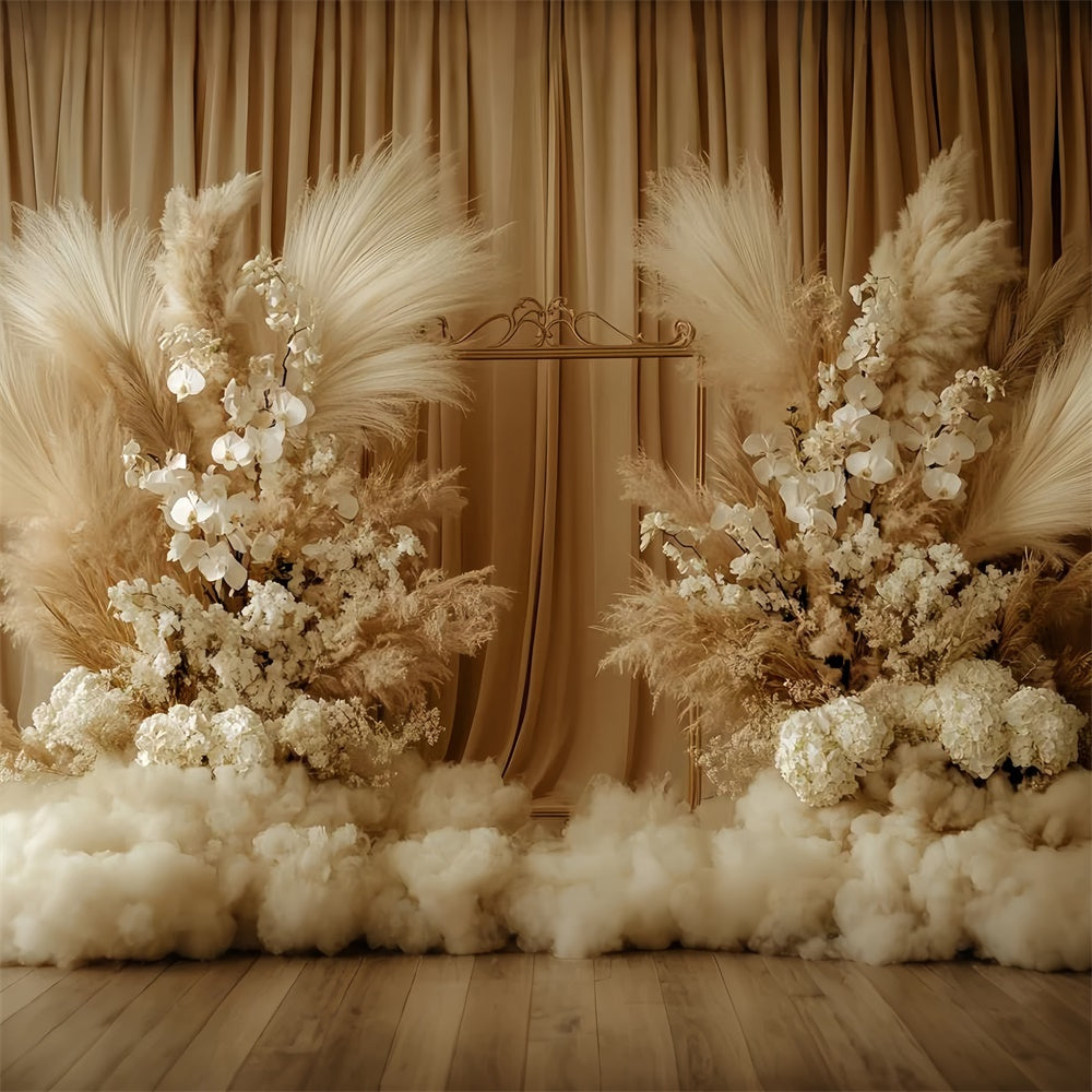 Bohemian Backdrop Beige Dream Boho Floral Backdrop CSH57-299