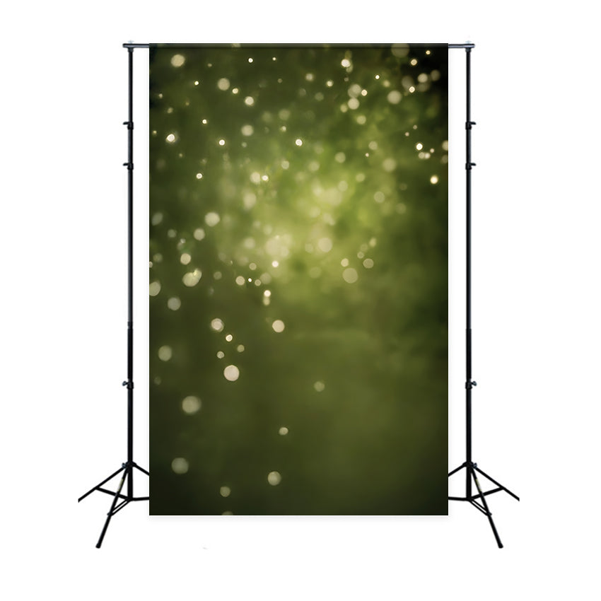 Olive Green Backdrop Forest Haze Bokeh Backdrop CSH57-30