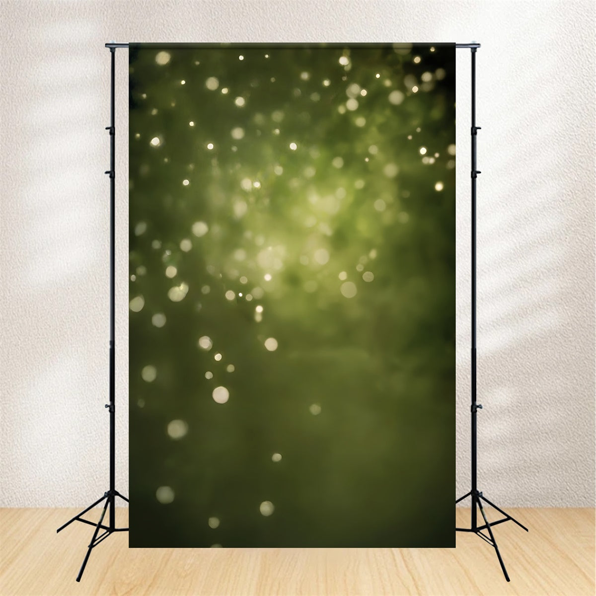 Olive Green Backdrop Forest Haze Bokeh Backdrop CSH57-30