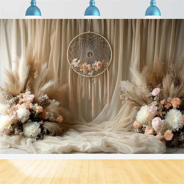 Bohemian Style Backdrop Blush Whisper Floral Backdrop CSH57-300
