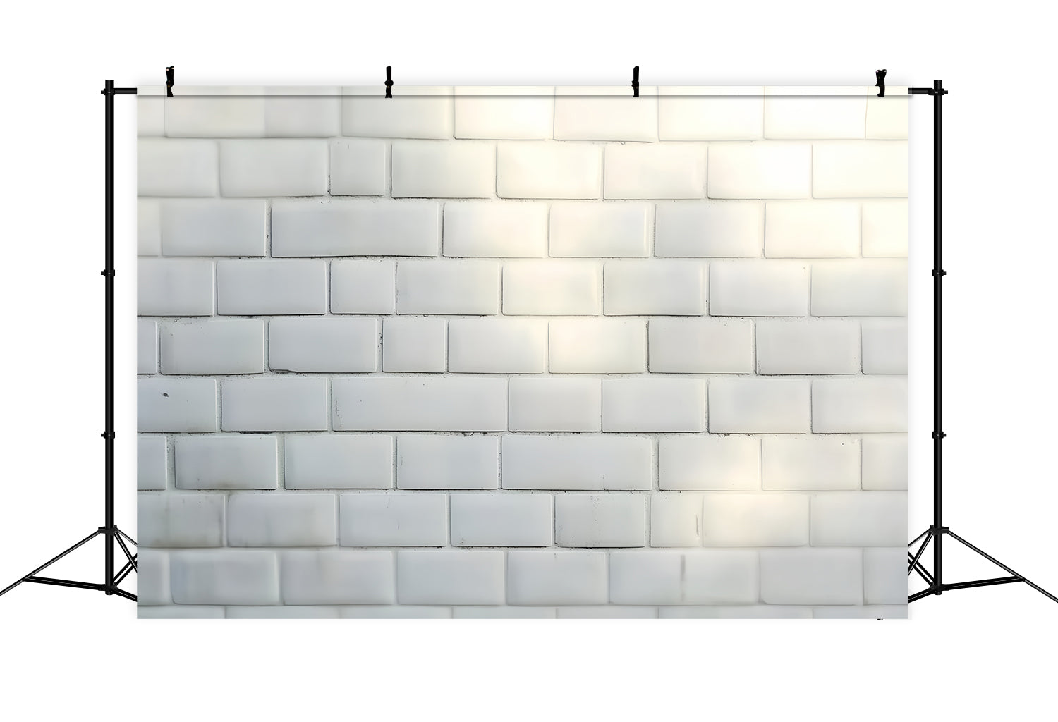 White Brick Backdrop Minimalist Matte Brick Headshot Backdrop CSH57-6