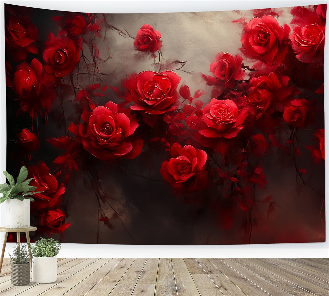 Vintage Photography Backdrop Faded Elegance Floral Backdrop CSH57-87