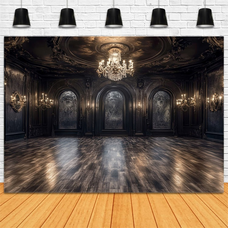 Vintage Backdrops Royal Darkness Banquet Hall Backdrop CSH57-90
