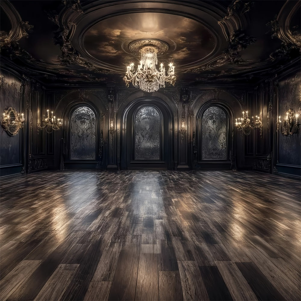 Vintage Backdrops Royal Darkness Banquet Hall Backdrop CSH57-90
