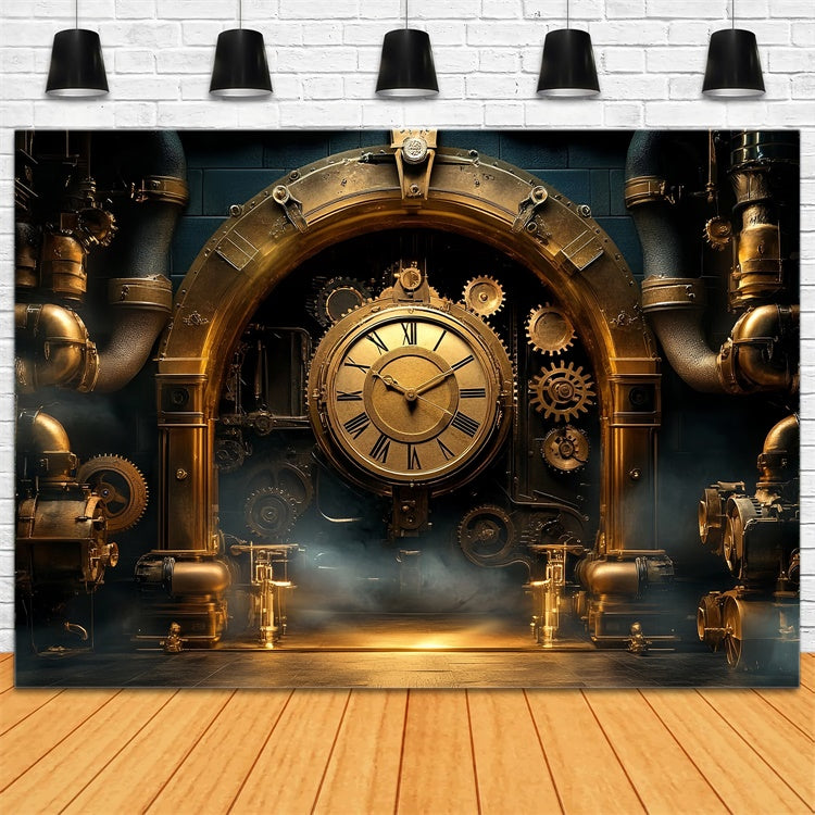 Victorian Backdrop Gothic Engine Room Vintage Backdrops CSH57-98