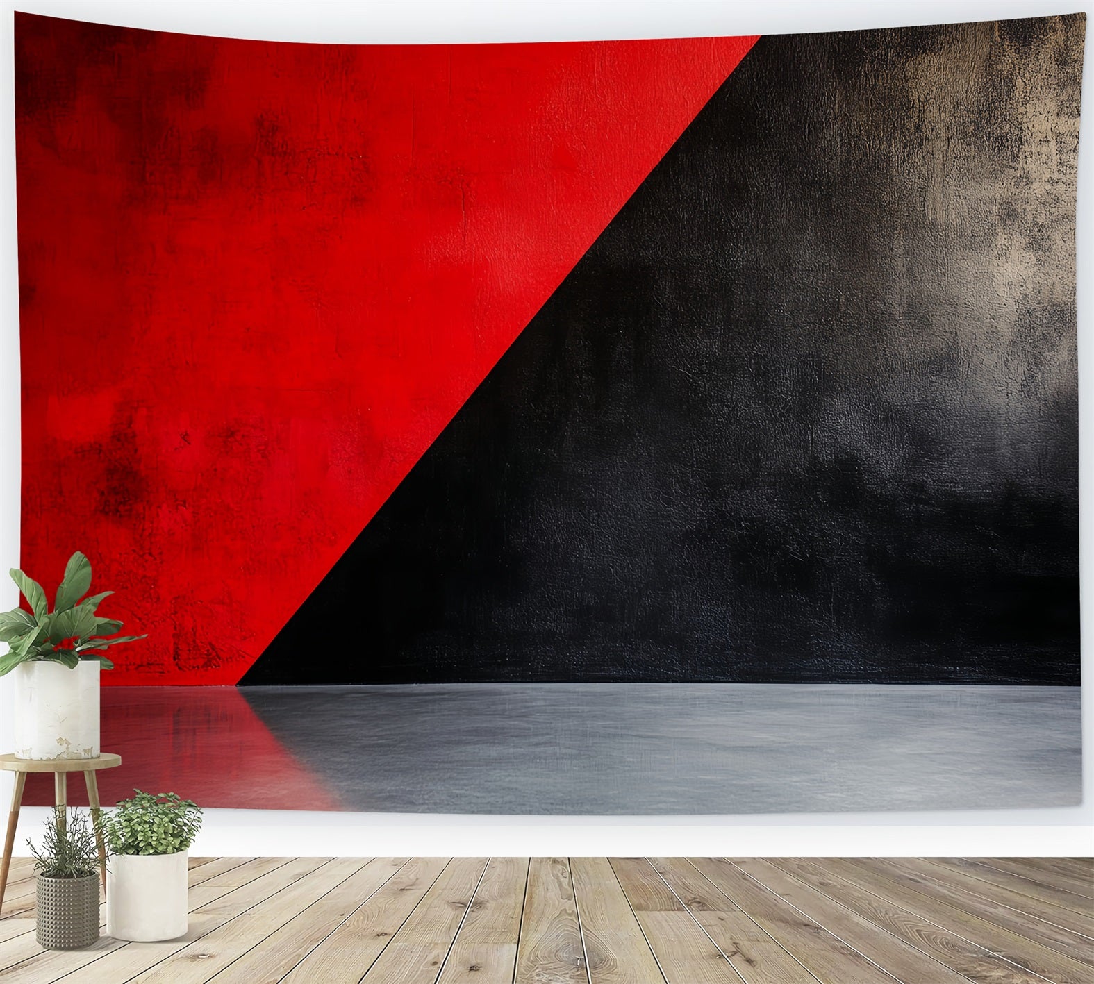 Cool Backdrops Red Black Geometric Contrast Abstract Photography Backdrops CSH58-150