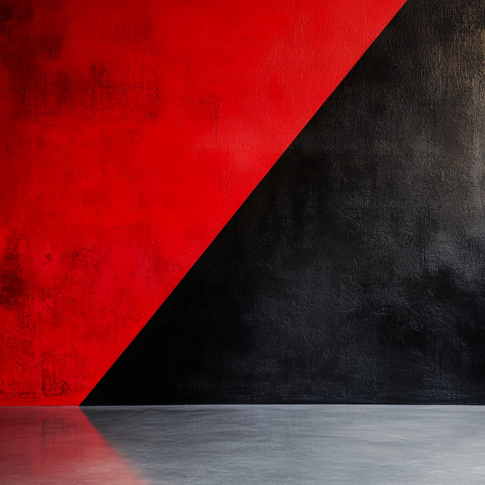 Cool Backdrops Red Black Geometric Contrast Abstract Photography Backdrops CSH58-150