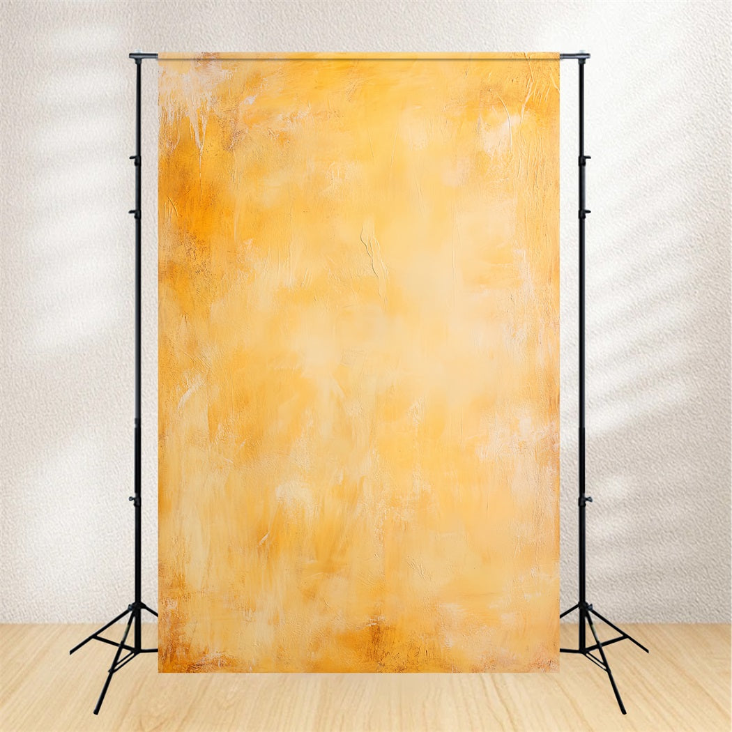 Yellow Backdrop Warm Amber Painted Texture Abstract Photo Backdrop CSH58-163
