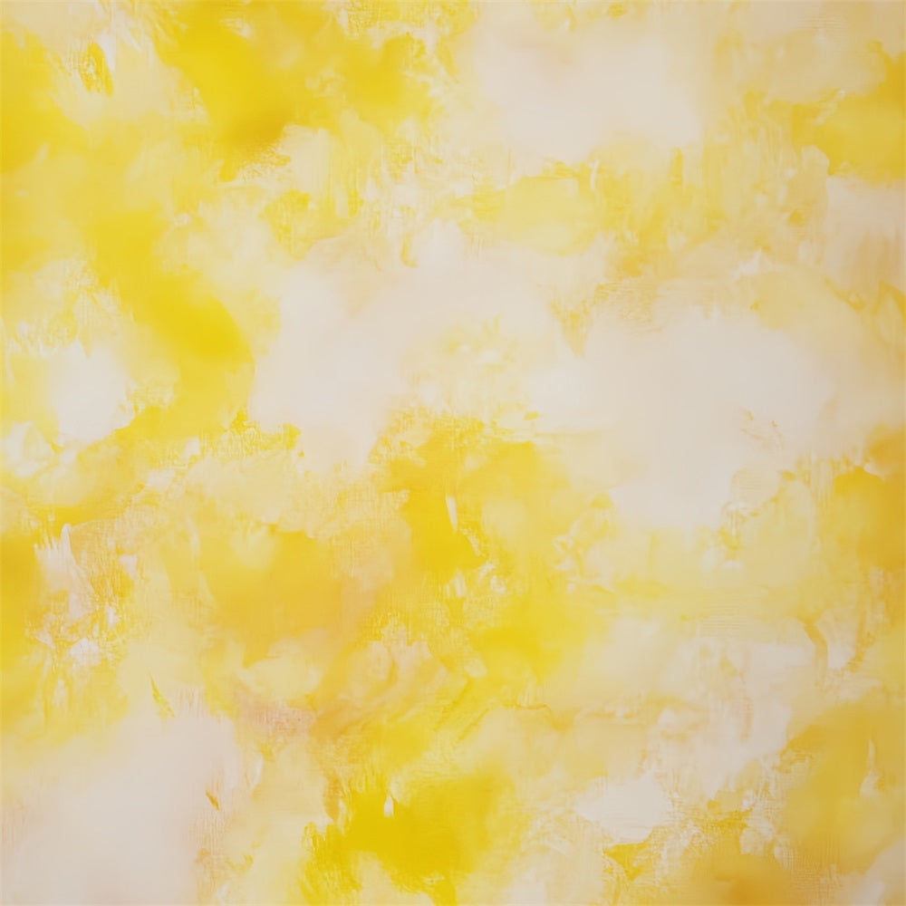 Yellow Backdrop Soft Yellow Cloud Strokes Abstract Backdrop CSH58-164