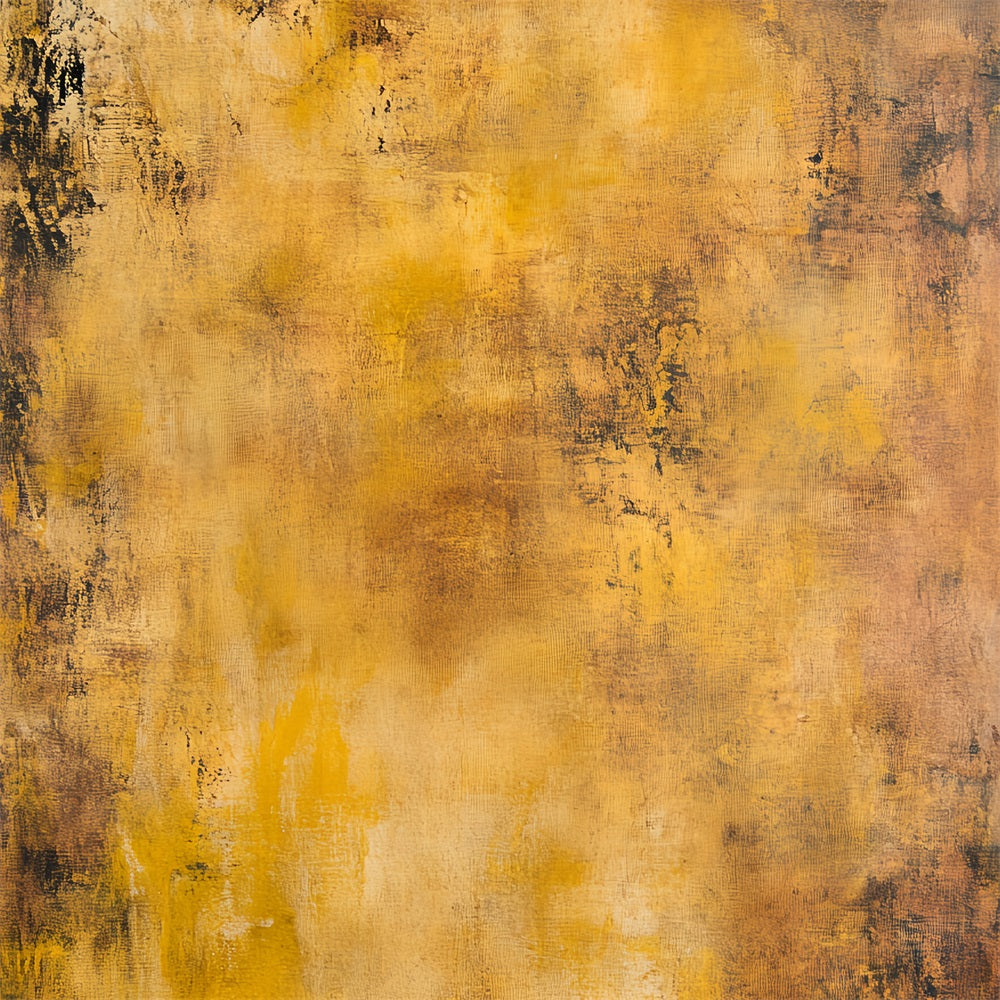 Yellow Backdrop Rustic Golden Grunge Pattern Abstract Photography Backdrops CSH58-165