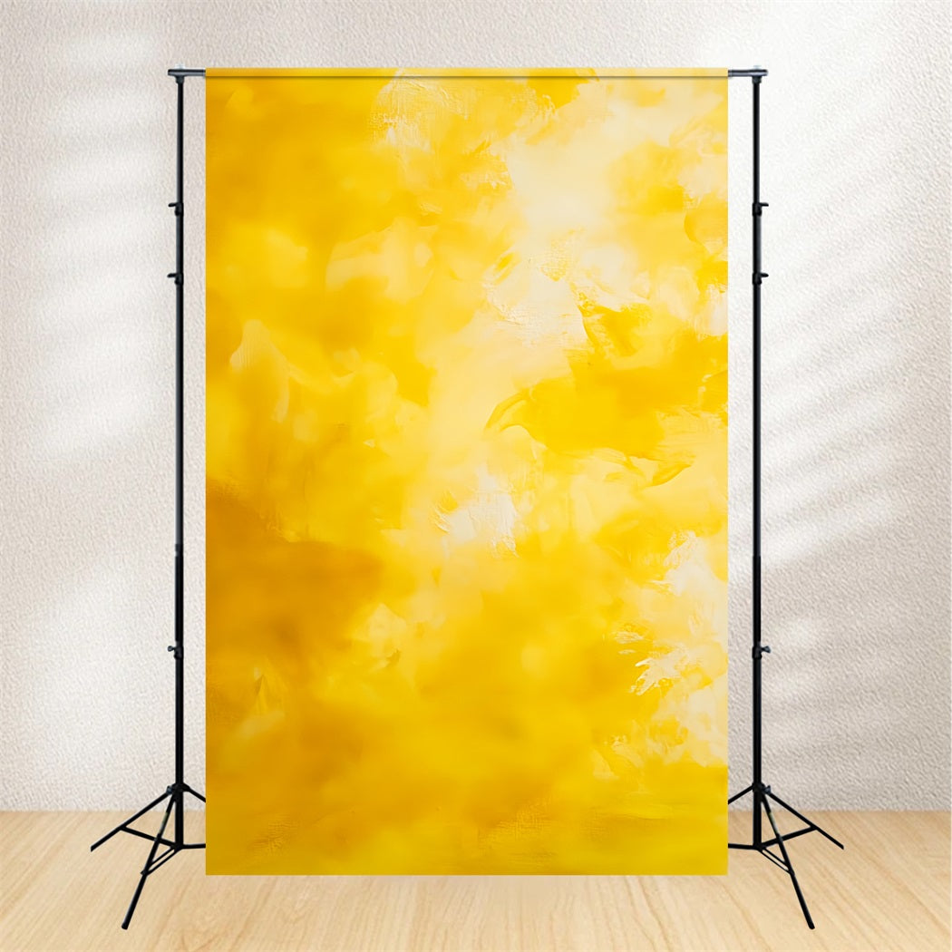 Yellow Backdrop Bright Golden Cloud Texture Abstract Backdrop for Photography CSH58-166