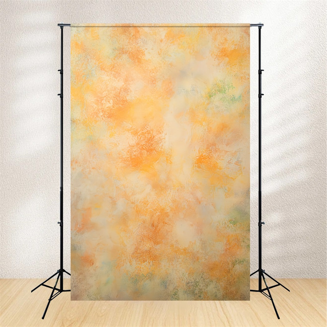 Orange Backdrop Soft Pastel Brush Strokes Abstract Backdrops CSH58-168