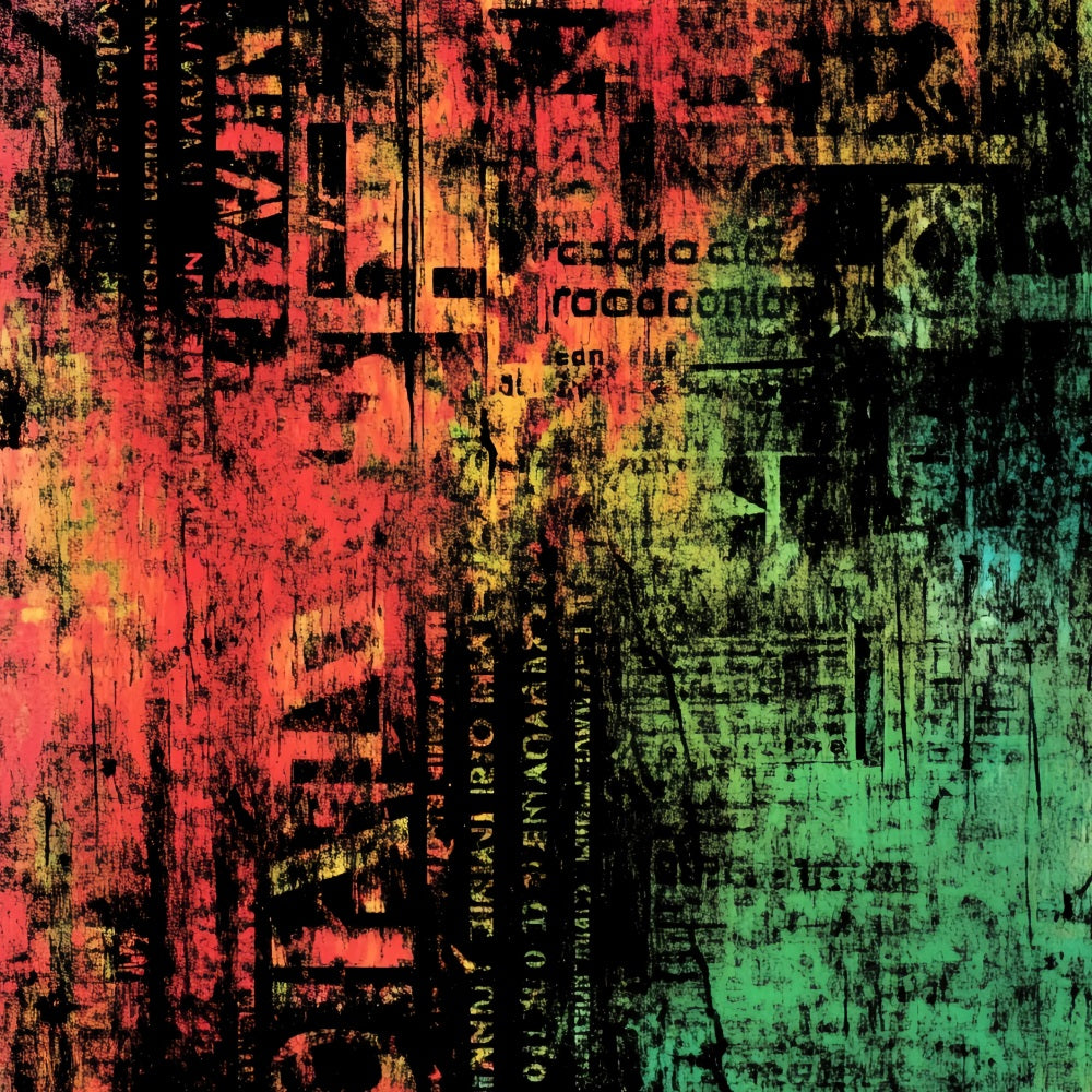 Grunge Backdrop Grunge Neon Typography Layers Abstract Backdrops Photography CSH58-177