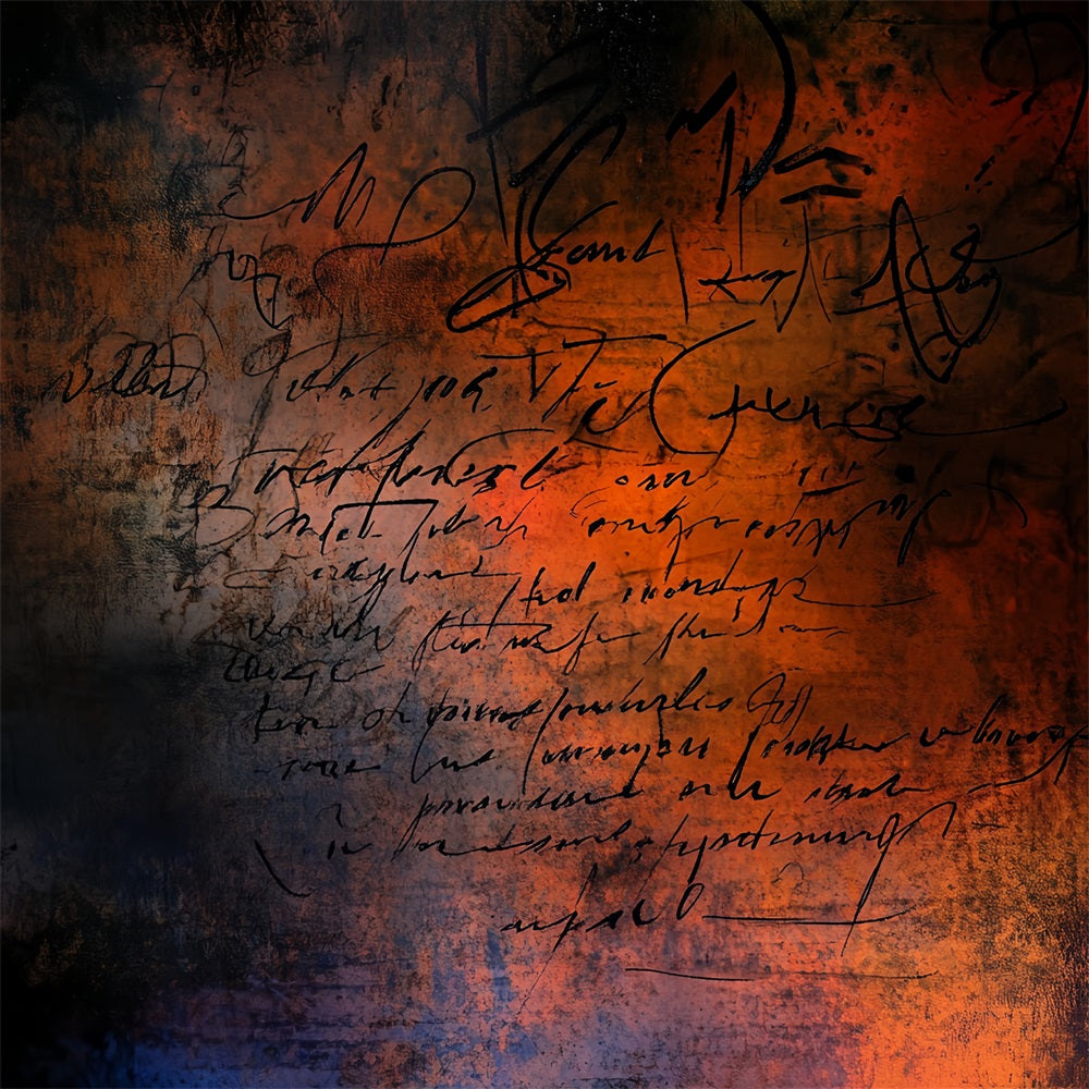 Grunge Backdrop Burnt Script Grunge Texture Abstract Backdrop for Photography CSH58-181