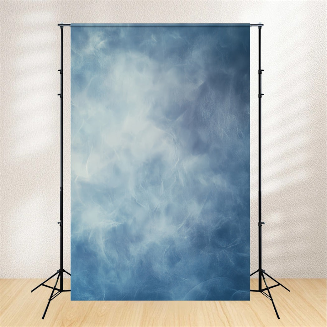 Yearbook Backdrop Soft Cloudy Blue Layers Abstract Backdrops CSH58-183