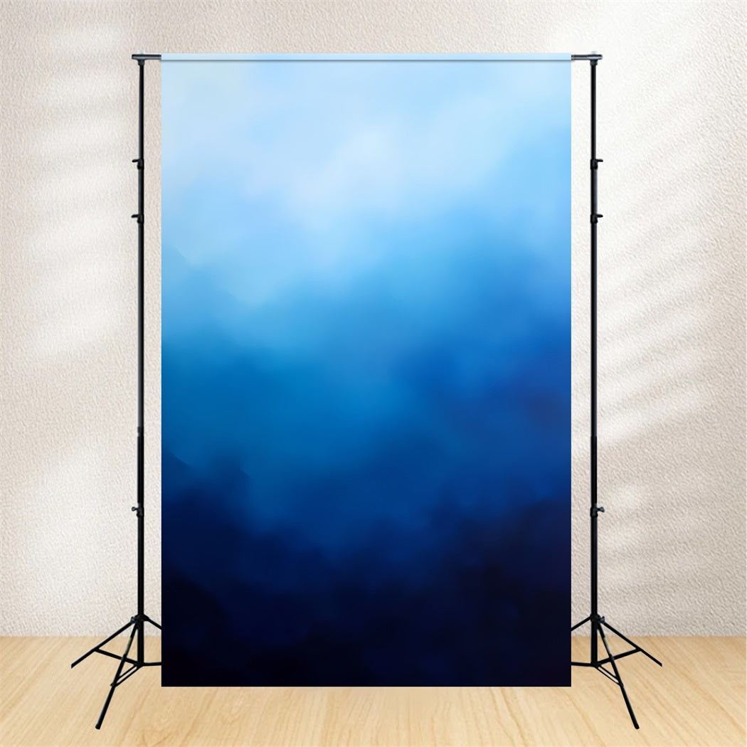 Yearbook Backdrop Gradient Sky Blue Flow Abstract Backdrops CSH58-185