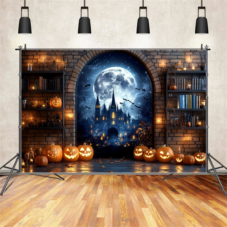 Halloween Backdrop Ideas Haunted Castle Archway Backdrop CSH6-108