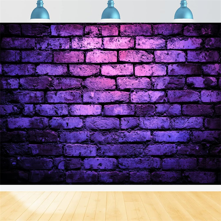 Brick Backdrop Retro Violet Brick Texture Backdrop CSH6-142