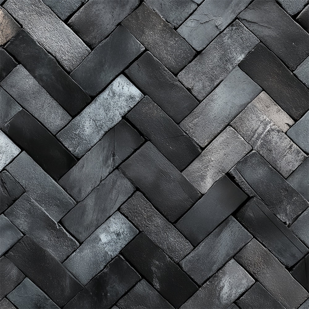 Brick Photo Backdrop Herringbone Stone Pattern Backdrop CSH6-145