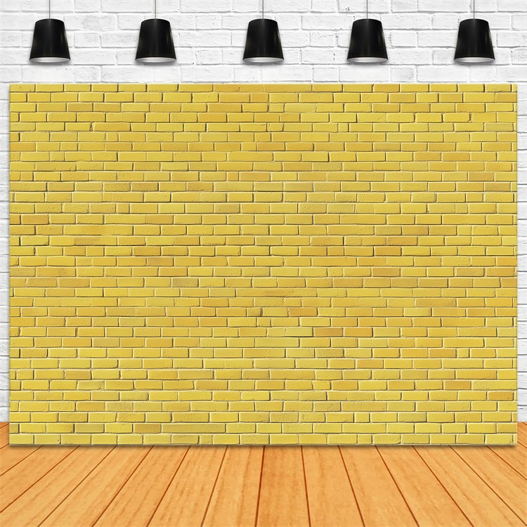 Brick Photography Backdrop Lemon Pop Brick Texture Backdrop CSH6-151