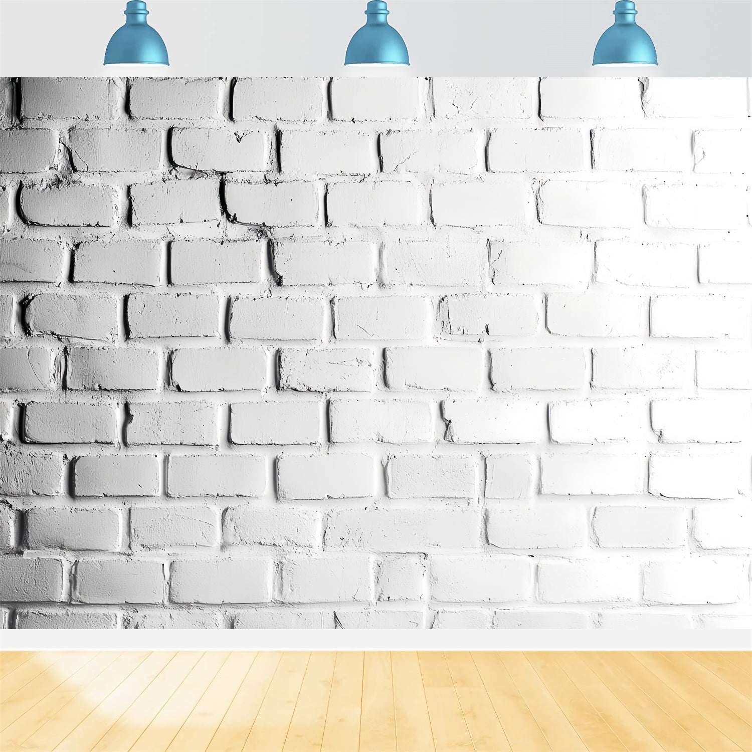 White Brick Wall Backdrop Classic Studio Brick Backdrop CSH6-154