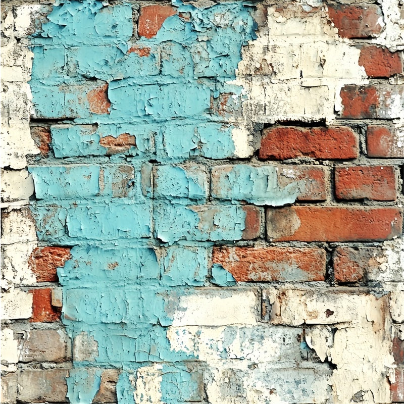 Brick Backdrop Weathered Urban Blue Texture Backdrop CSH6-155