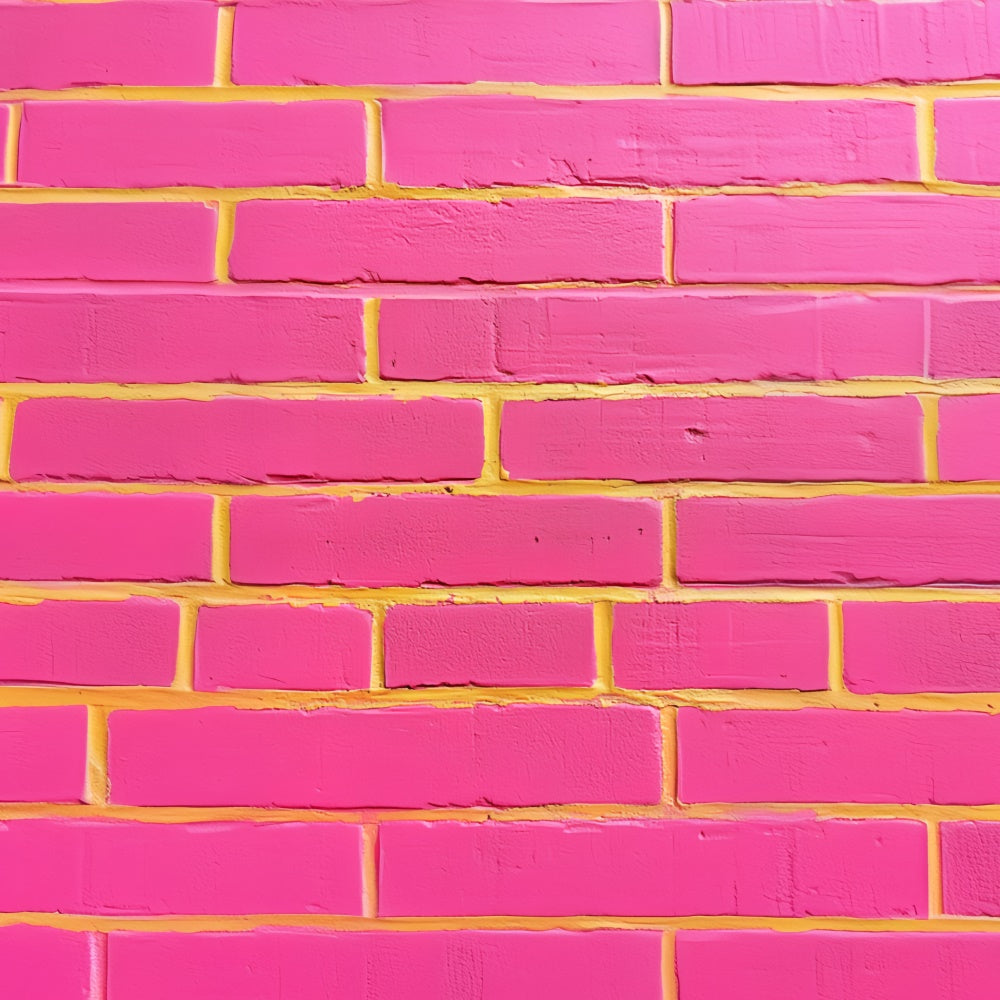 Brick Wall Backdrop Neon Pink Street Pop Brick Backdrop CSH6-157
