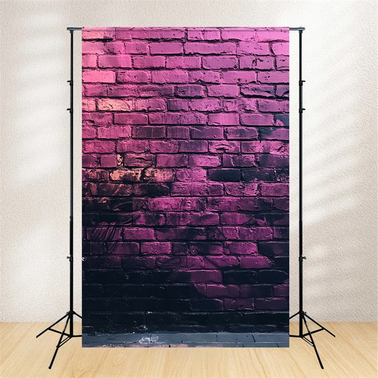 Brick Backdrops Midnight Violet Graffiti Wall Backdrop CSH6-158